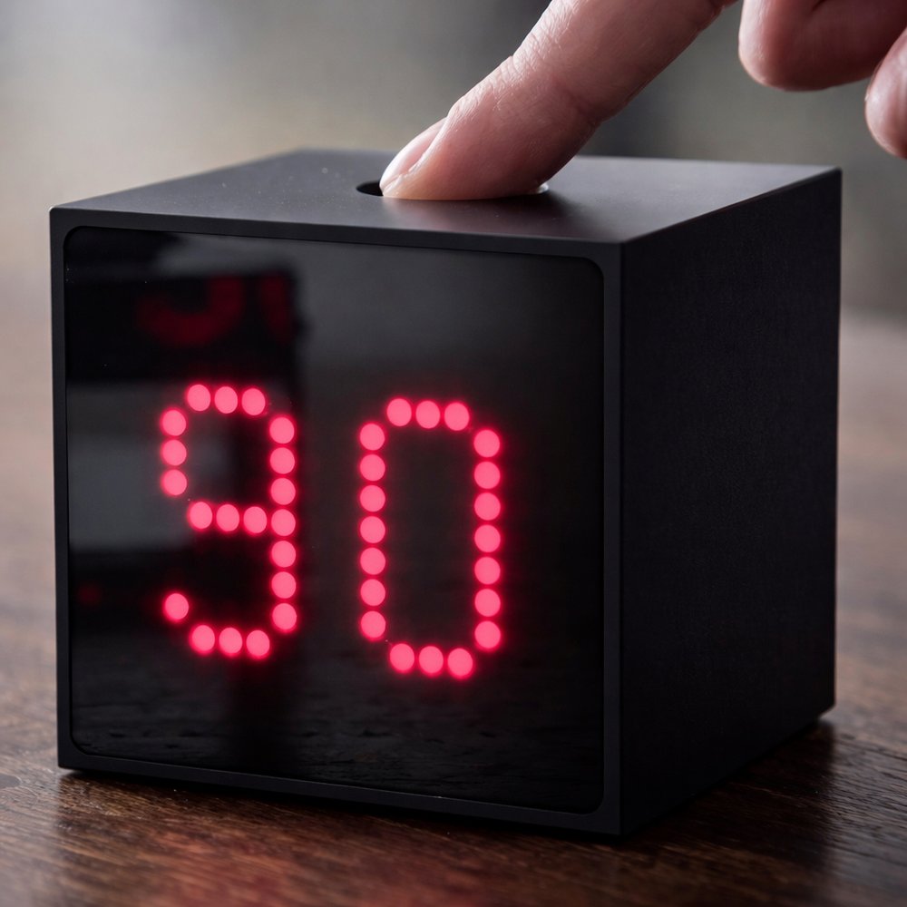 Audi Test Drive Cube with 90-minute countdown LED display