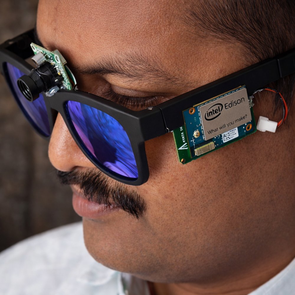 ViShruti AI smart eyewear prototype